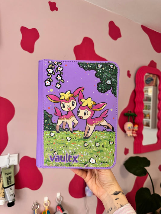 Hand Painted Custom Pokémon Binder -Deerling - VaultX 4 Pocket