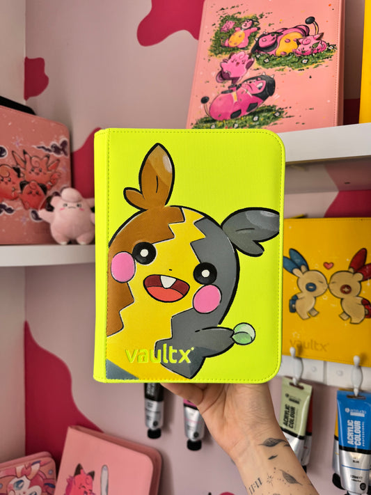 Hand Painted Custom Pokémon Binder - Morpeko - VaultX 4 pocket
