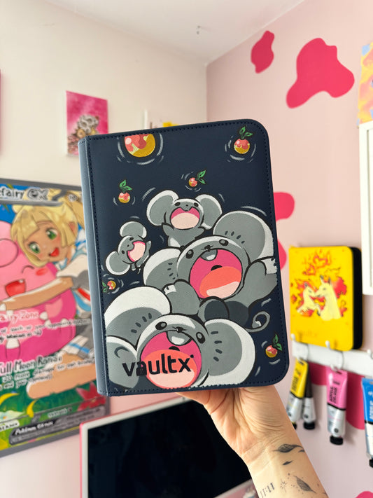 Hand Painted Custom Pokémon Binder - Moushold - VaultX 4 Pocket